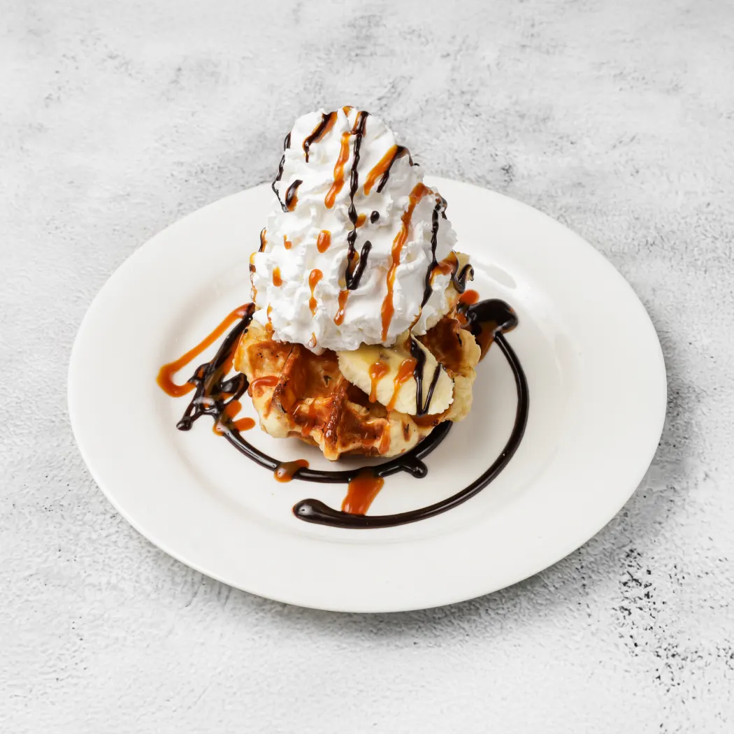 Chocolate Banana waffle